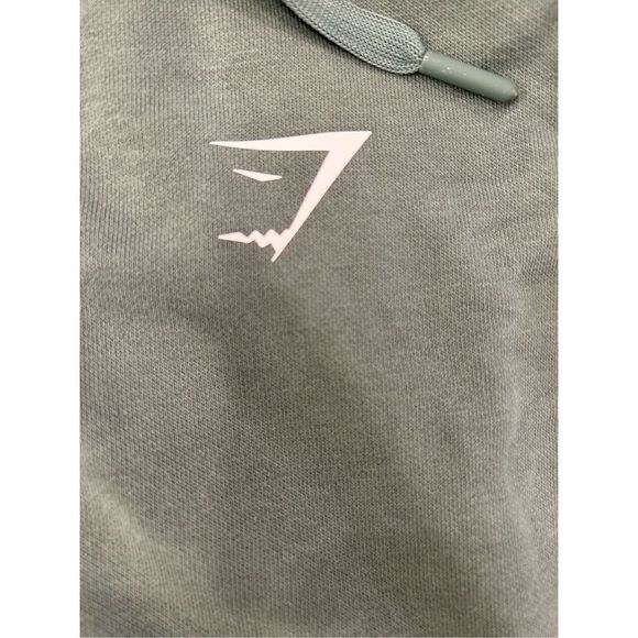 Gymshark women’s full zip training hoodie sweatshirt small green pockets - Picture 2 of 9